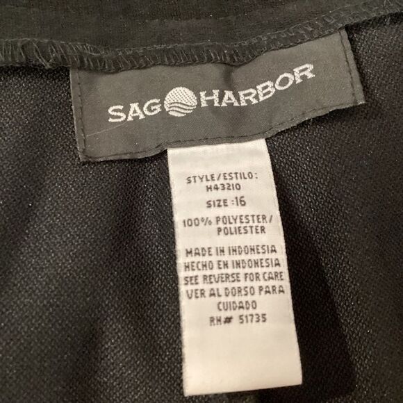 NWOT Sag Harbor Brand Women’s Size 16 Black Dress Slacks - Picture 11 of 11